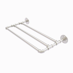 24" Wall Mounted Towel Shelf, Satin Nickel Finish