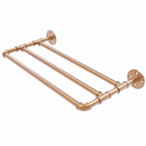 30" Wall Mounted Towel Shelf, Brushed Bronze Finish