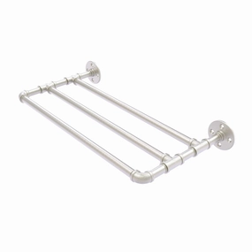 30" Wall Mounted Towel Shelf, Satin Nickel Finish