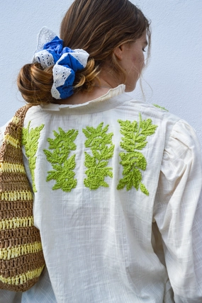 Atelier Reve Sanna Cream Embroidered Blouse