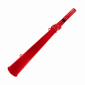 Blue Sports Plastic Cheer Horn w/ Whistle