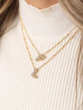 Chloe Luxe Initial Necklace
