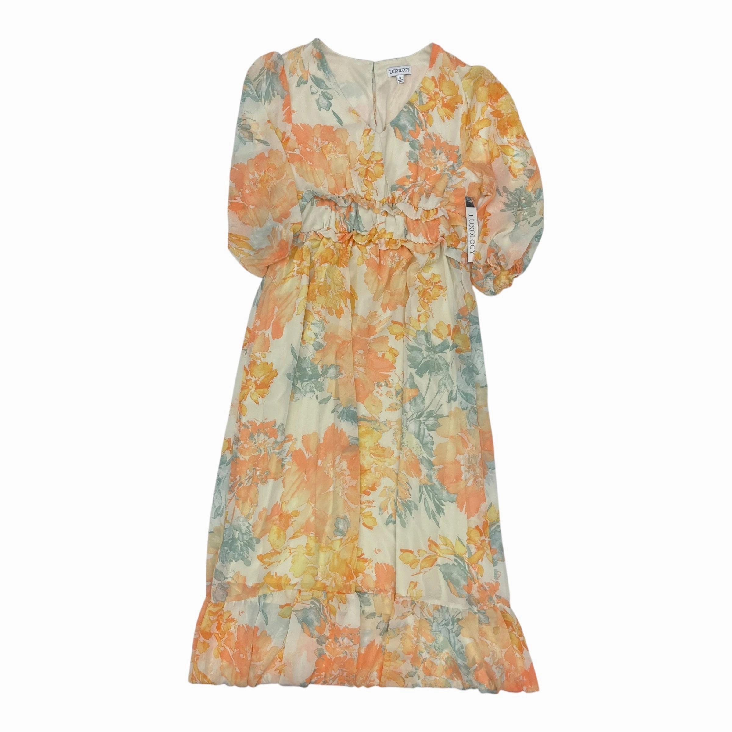 Dress Casual Maxi By Luxology In Floral Print, Size:M