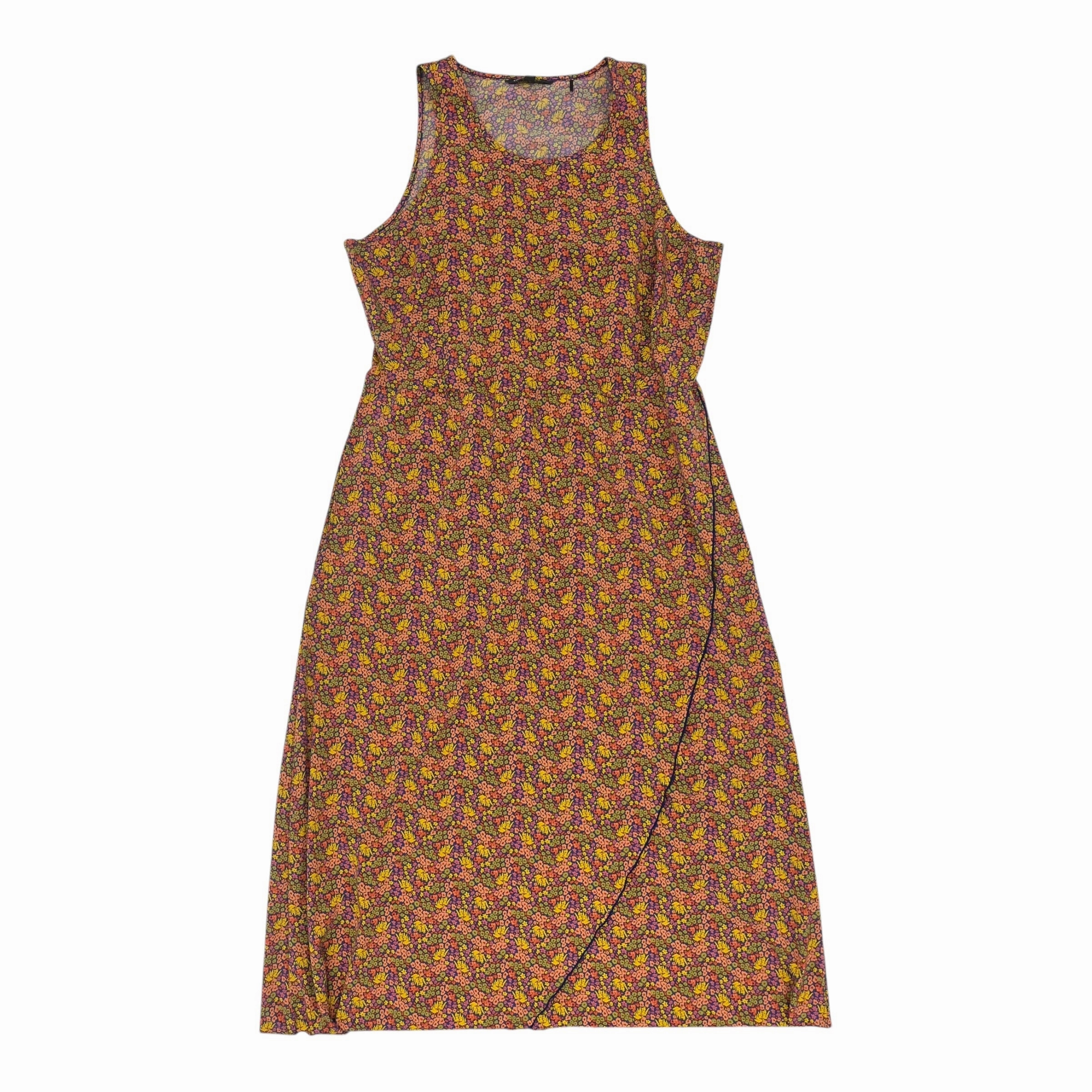 Dress Casual Maxi By Toad & Co In Blue & Yellow, Size:Xl