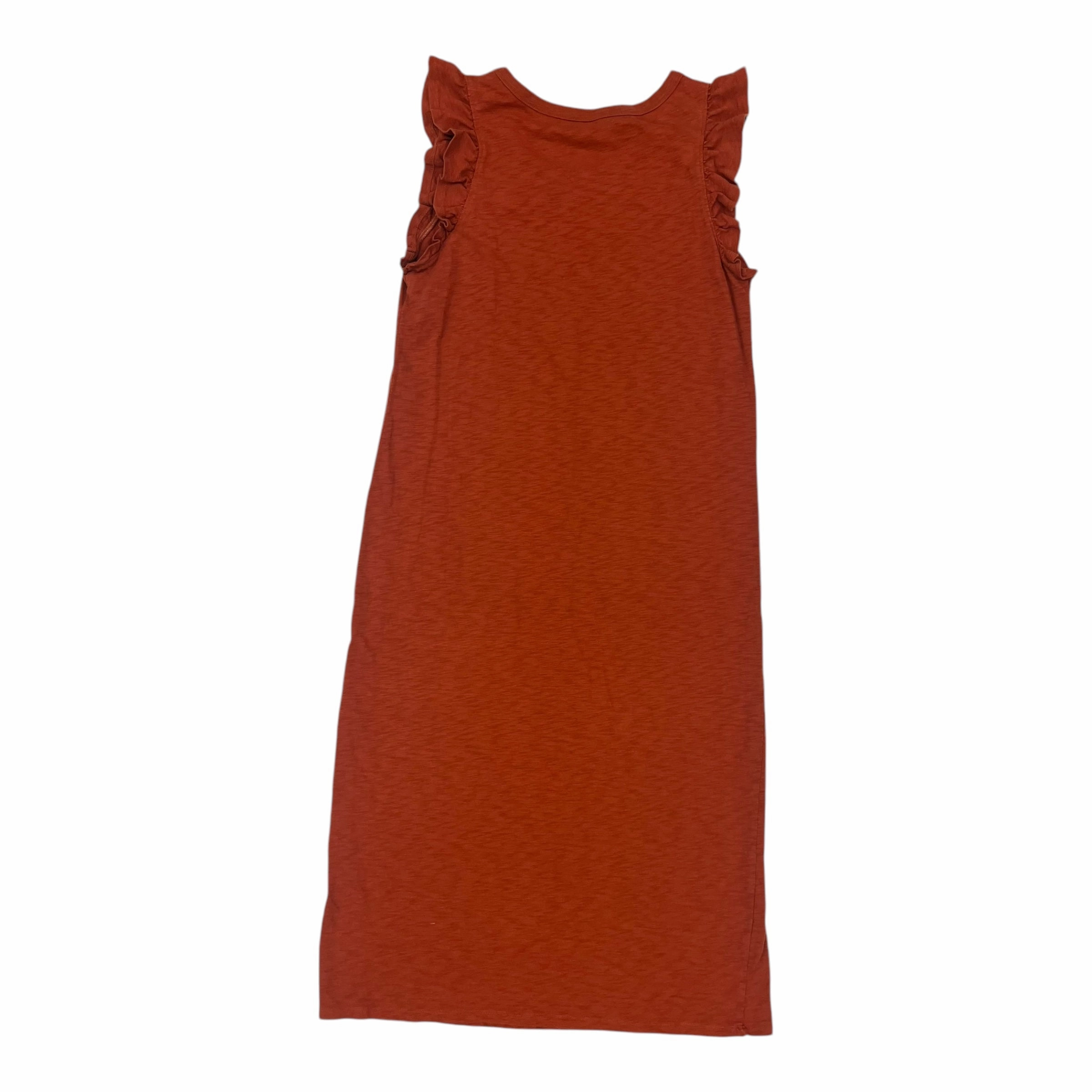 Dress Casual Midi By Universal Thread In Orange, Size:M