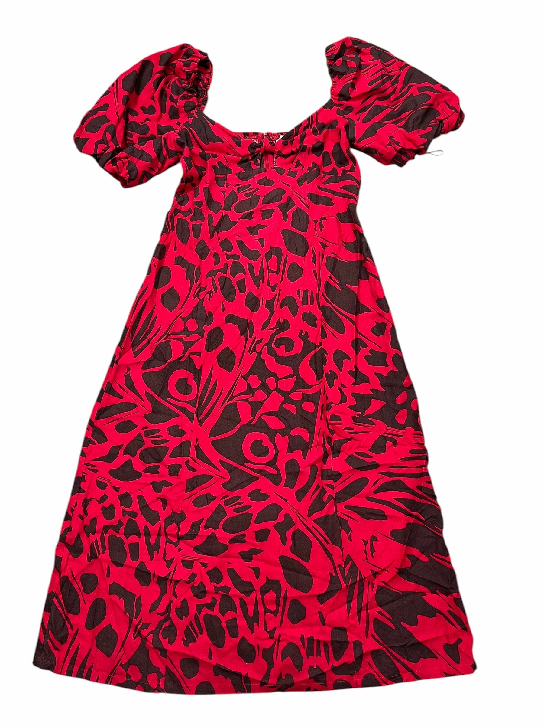 Dress Casual Short By Clothes Mentor In Brown & Red, Size:M