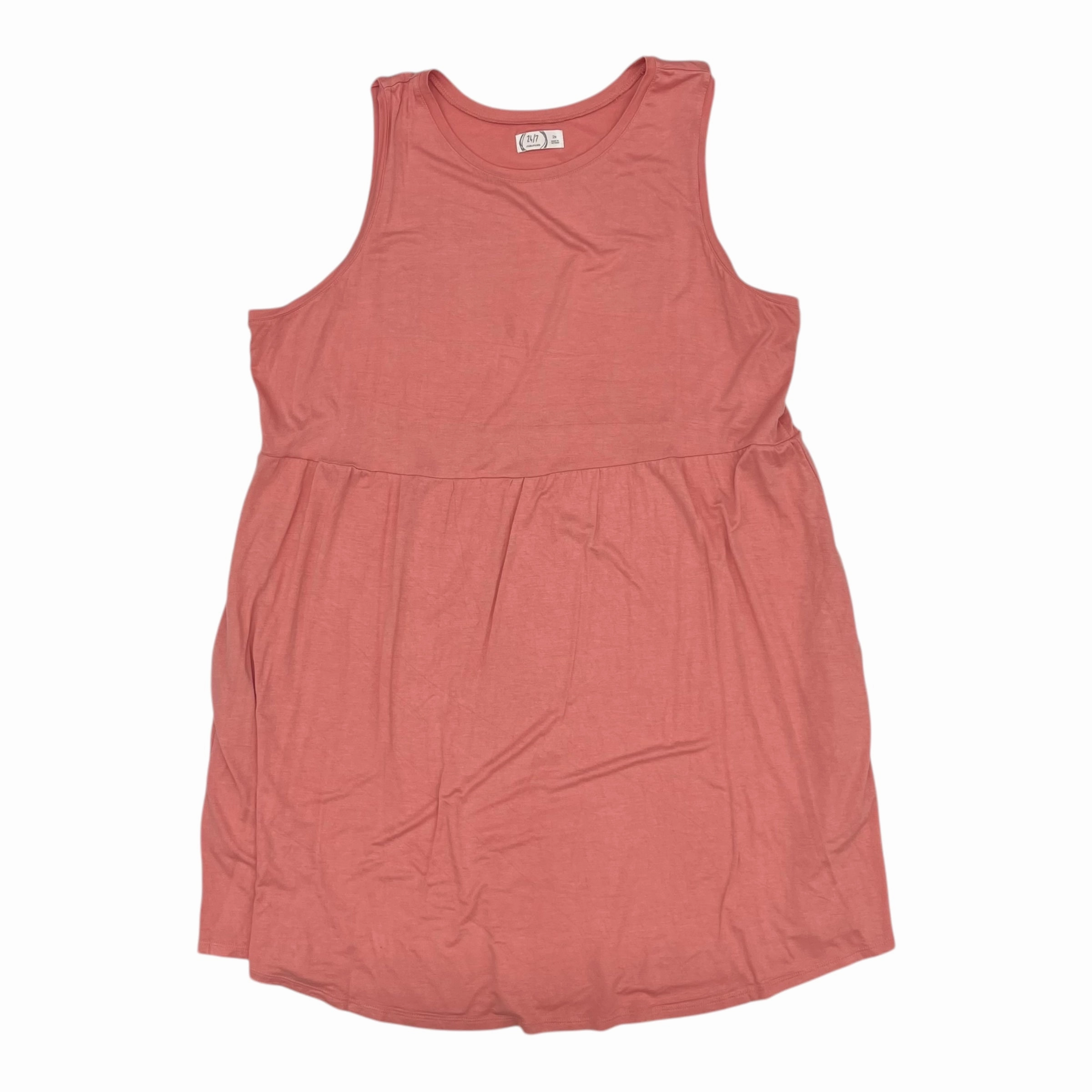 Dress Casual Short By Maurices In Peach, Size:2X