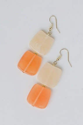 FINAL SALE - Lexi Blush Acrylic Drop Earrings