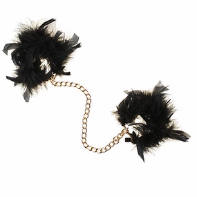 Les Menottes Volupte Feather and Chain Cuffs