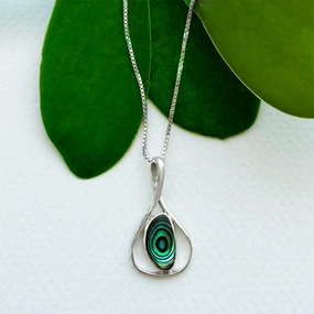 Love And Sunshine Abalone Necklace - Sterling Silver, Indonesia