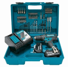 Makita DHP482RFX1 Cordless Hammer Driver Drill with 74 pcs Accessories | Model : M-DHP482RFX1