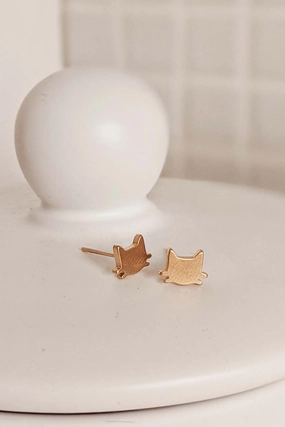 Purrfect Kittens - Gold Earrings