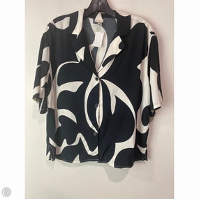 Top Short Sleeve By A New Day In Black & White, Size: S