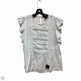 Top Short Sleeve By Ann Taylor In White, Size: S