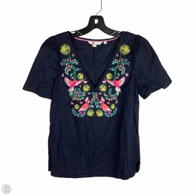 Top Short Sleeve By Boden In Navy, Size: 6