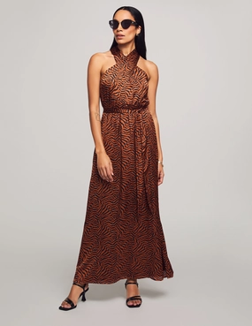 Twist Neck Halter Maxi- Sale