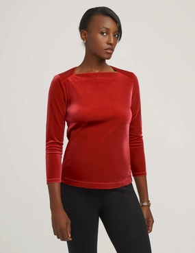 Velour Envelope Top- Sale